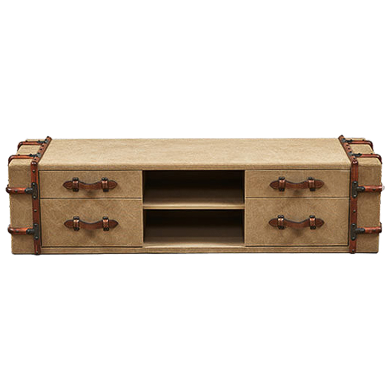 ТВ-тумба Suitcase TV stand Коричневый Бежевый в Волгограде | Loft Concept 