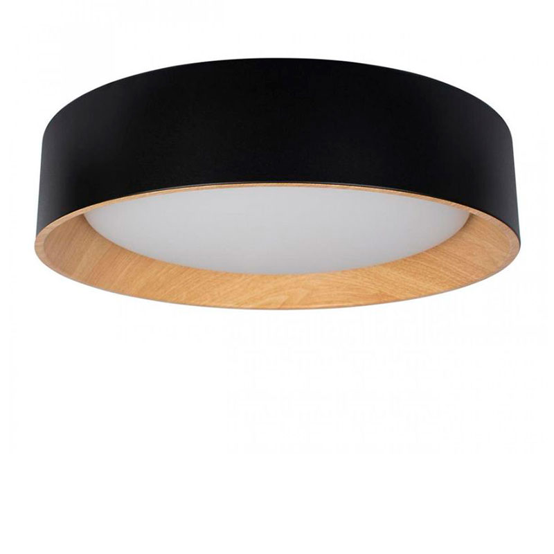 Светильник потолочный круглый Assol cup Black Wood диаметр 45 Черный матовый Древесина Светильник потолочный круглый Assol cup Black Wood диаметр 45 Черный матовый Древесина в Волгограде | Loft Concept