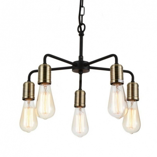 Люстра Bulb Netsch Pendant 5 Черный Люстра Bulb Netsch Pendant 5 Черный в Волгограде | Loft Concept