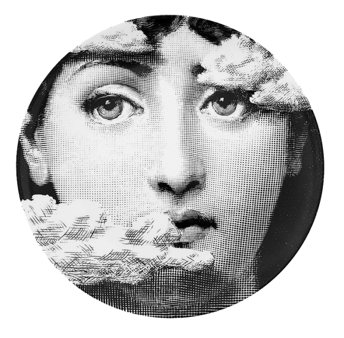 Декоративная тарелка Fornasetti 139 Черный Декоративная тарелка Fornasetti 139 Черный в Волгограде | Loft Concept