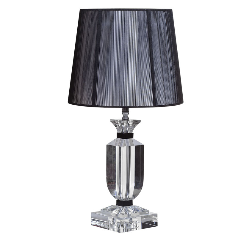 Настольная лампа Crystal Base Table Lamp Черный Настольная лампа Crystal Base Table Lamp Черный в Волгограде | Loft Concept
