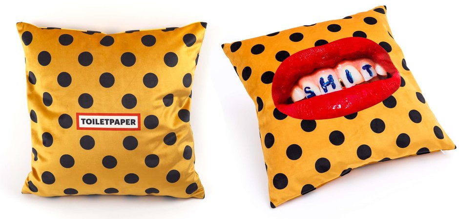 Подушка Seletti Cushion Shit Toiletpaper Подушка Seletti Cushion Shit Toiletpaper - Loft-Concept в Волгограде