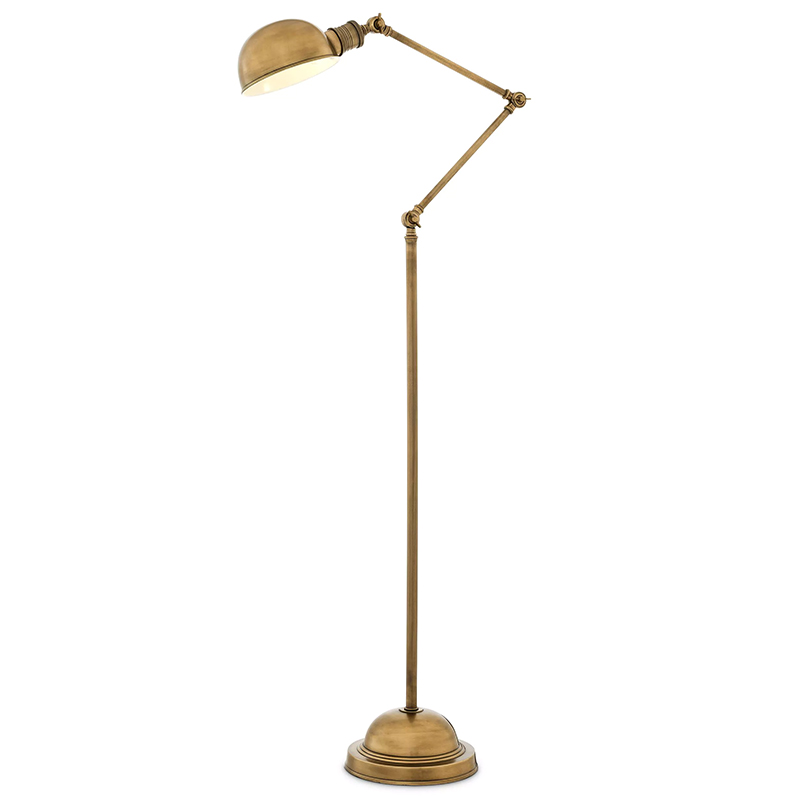 Торшер Eichholtz Floor Lamp Soho Brass Винтажная латунь Латунь Торшер Eichholtz Floor Lamp Soho Brass Винтажная латунь Латунь в Волгограде | Loft Concept