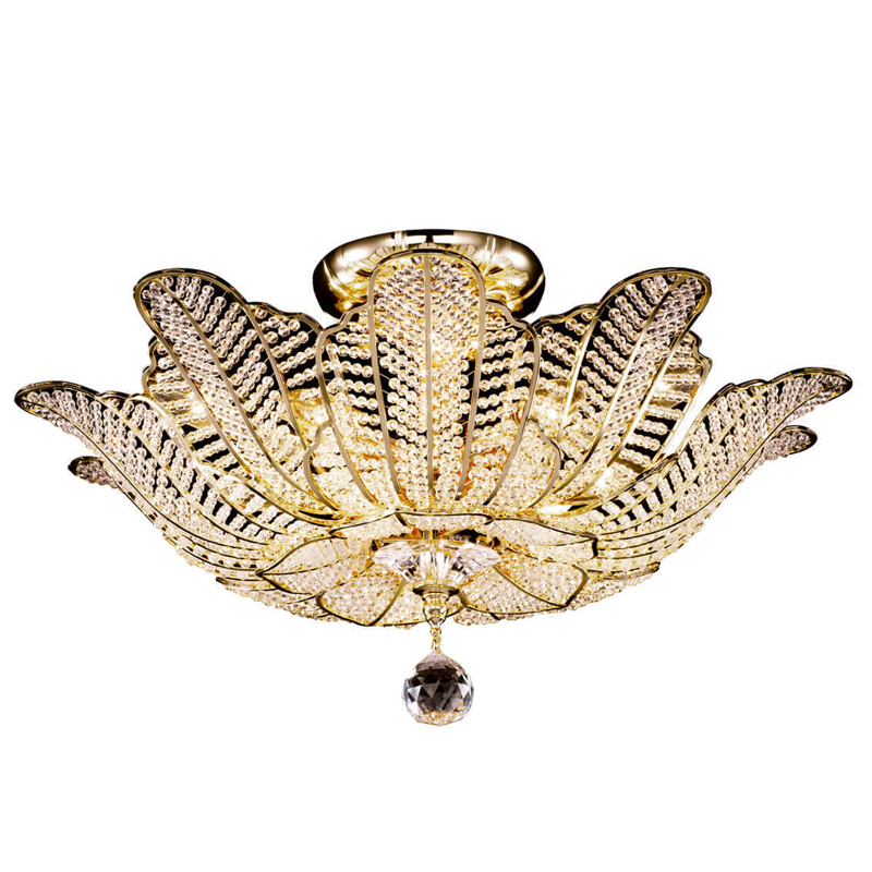 Потолочная люстра Franseza Chandelier gold Золотой Прозрачный (Transparent) Потолочная люстра Franseza Chandelier gold Золотой Прозрачный (Transparent) в Волгограде | Loft Concept