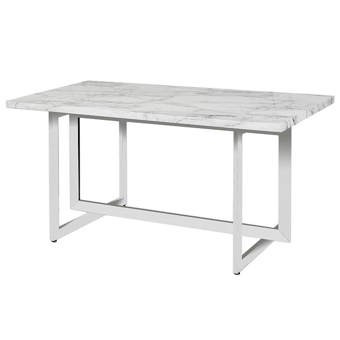 Стол Intersections White Хром Белый Стол Intersections White Хром Белый в Волгограде | Loft Concept