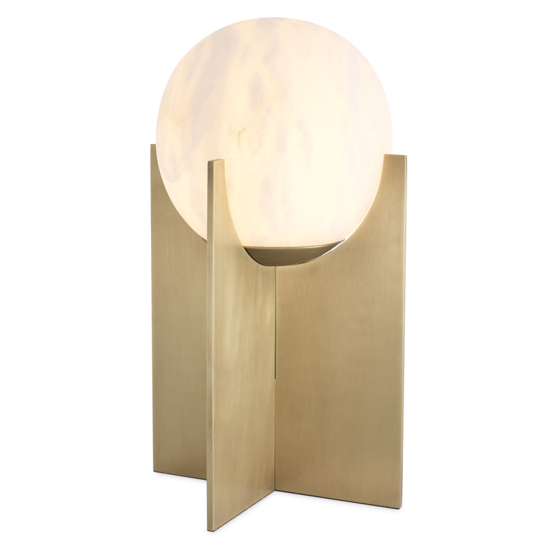 Настольная лампа Eichholtz Table Lamp Scorpios L Латунь Античная полированная Белый Настольная лампа Eichholtz Table Lamp Scorpios L Латунь Античная полированная Белый в Волгограде | Loft Concept