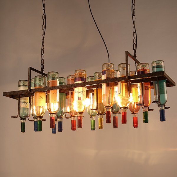 Люстра Bottle Bar Rectangle 120 Коричневый Люстра Bottle Bar Rectangle 120 Коричневый в Волгограде | Loft Concept