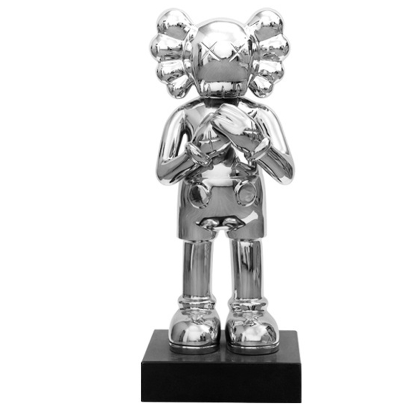 Статуэтка KAWS Silver on stand Серебряный Статуэтка KAWS Silver on stand Серебряный в Волгограде | Loft Concept