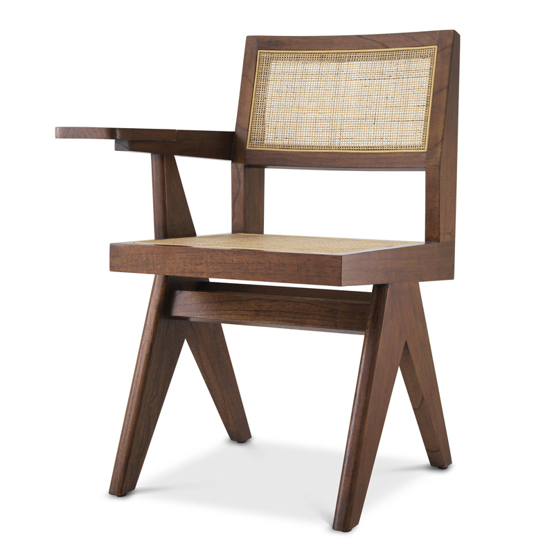 Стул Eichholtz Chair Niclas With Desk brown Бежевый Коричневый Стул Eichholtz Chair Niclas With Desk brown Бежевый Коричневый в Волгограде | Loft Concept