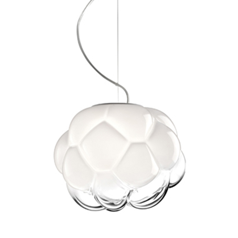 Подвесной светильник Fabbian Cloudy Hanging Lamp Белый Прозрачное Стекло Подвесной светильник Fabbian Cloudy Hanging Lamp Белый Прозрачное Стекло в Волгограде | Loft Concept
