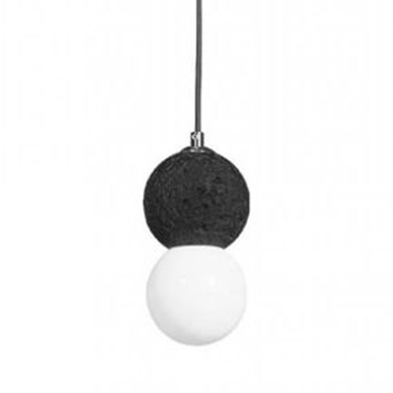 Светильник подвесной Sea foam Black диаметр 10 Белый Черный Светильник подвесной Sea foam Black диаметр 10 Белый Черный в Волгограде | Loft Concept