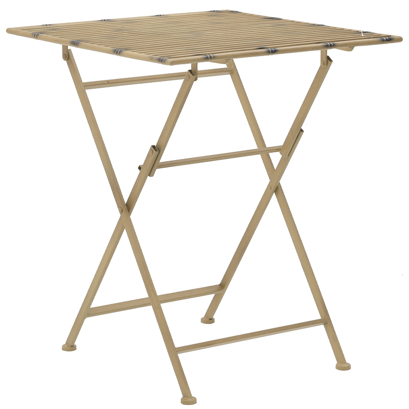 Приставной металлический складной стол Azra Metal Side Table Золотой в Волгограде | Loft Concept 