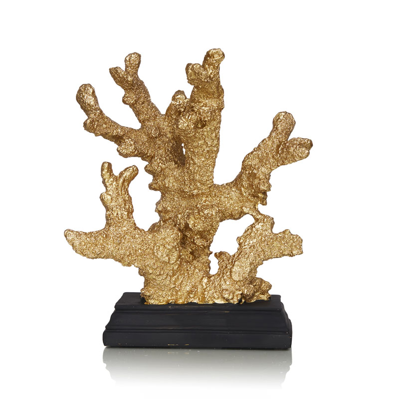 Статуэтка Golden Coral On A Stand Золотой Черный Статуэтка Golden Coral On A Stand Золотой Черный в Волгограде | Loft Concept