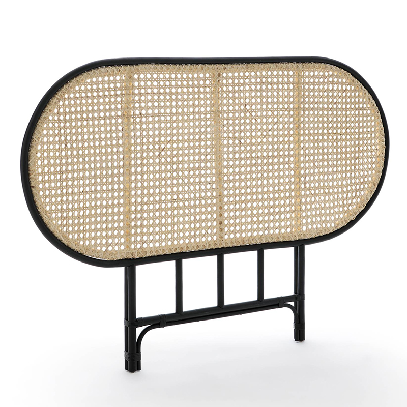 Изголовье для кровати Wicker Rattan Бежевый Черный Изголовье для кровати Wicker Rattan Бежевый Черный в Волгограде | Loft Concept