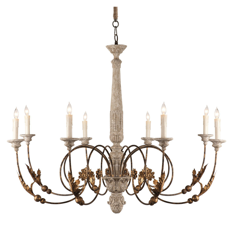 Люстра Mauricette Provence Chandelier Бронза Светло-серый Люстра Mauricette Provence Chandelier Бронза Светло-серый в Волгограде | Loft Concept