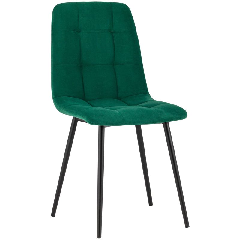 Стул NANCY S-2 Chair Изумрудный Велюр Изумрудный Черный Стул NANCY S-2 Chair Изумрудный Велюр Изумрудный Черный в Волгограде | Loft Concept