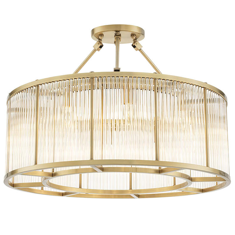 Потолочный светильник Eichholtz Ceiling Lamp Bernardi L Латунь Прозрачное Стекло Потолочный светильник Eichholtz Ceiling Lamp Bernardi L Латунь Прозрачное Стекло в Волгограде | Loft Concept