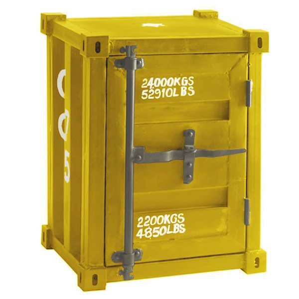 Тумбочка морской контейнер CARLINGUE Sea Container yellow Тумбочка морской контейнер CARLINGUE Sea Container yellow в Волгограде | Loft Concept