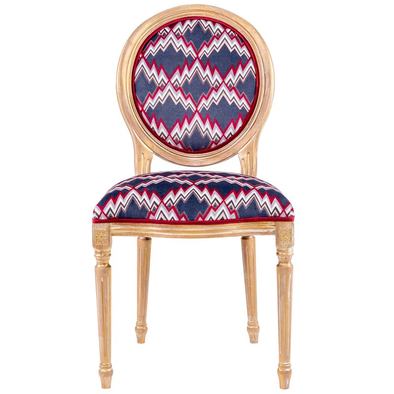 Стул Ikat Pattern с золотой патиной Золотой Мульти Стул Ikat Pattern с золотой патиной Золотой Мульти в Волгограде | Loft Concept