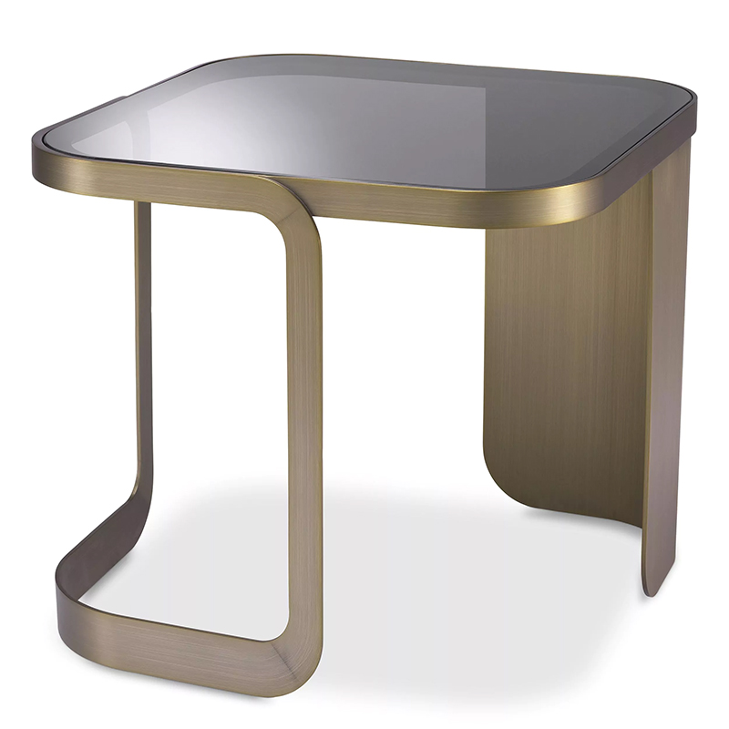 Приставной стол Eichholtz Side Table Numa Латунь Стекло Смок Приставной стол Eichholtz Side Table Numa Латунь Стекло Смок в Волгограде | Loft Concept