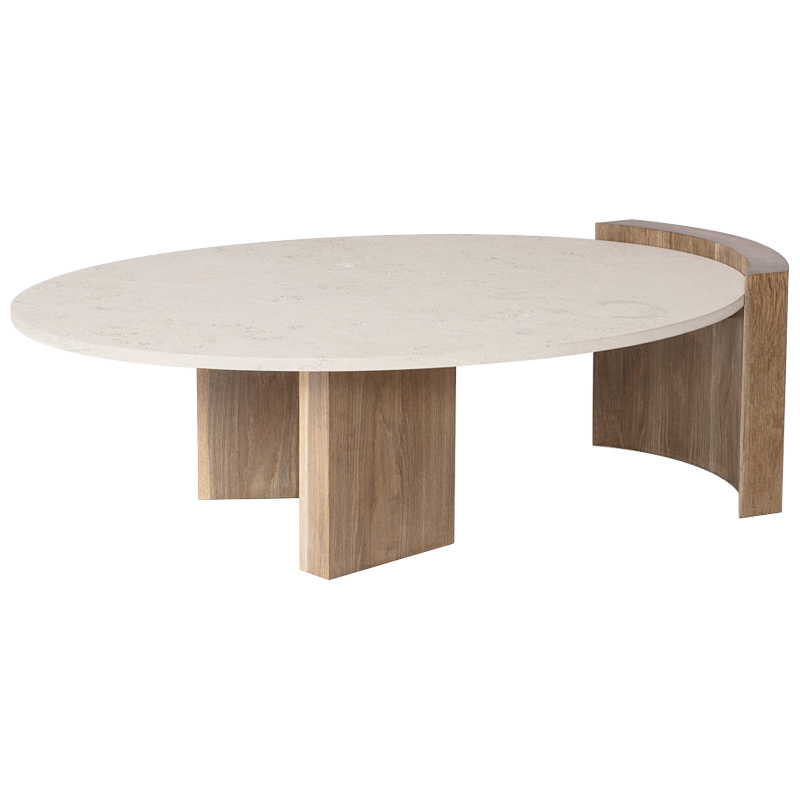 Кофейный стол Jia Coffee Table Бежевый Коричневый Кофейный стол Jia Coffee Table Бежевый Коричневый в Волгограде | Loft Concept