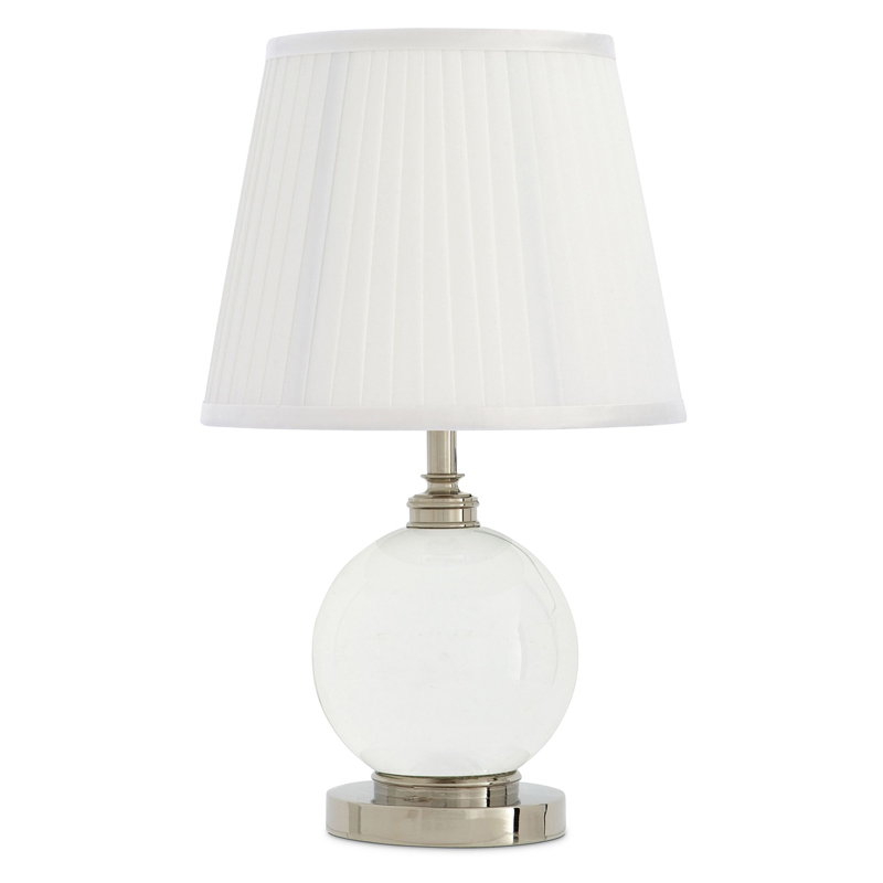 Настольная лампа Eichholtz Table Lamp Octavia Прозрачный Белый Никель Настольная лампа Eichholtz Table Lamp Octavia Прозрачный Белый Никель в Волгограде | Loft Concept