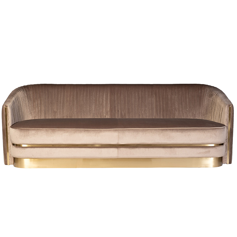 Диван трехместный велюр Bolger sofa three-seater velvet Дымчатая Роза Диван трехместный велюр Bolger sofa three-seater velvet Дымчатая Роза в Волгограде | Loft Concept