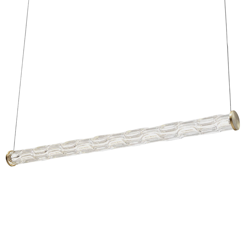 Линейный подвесной светильник Storey Glass Hanging Lamp Золотой Прозрачное Стекло в Волгограде | Loft Concept 