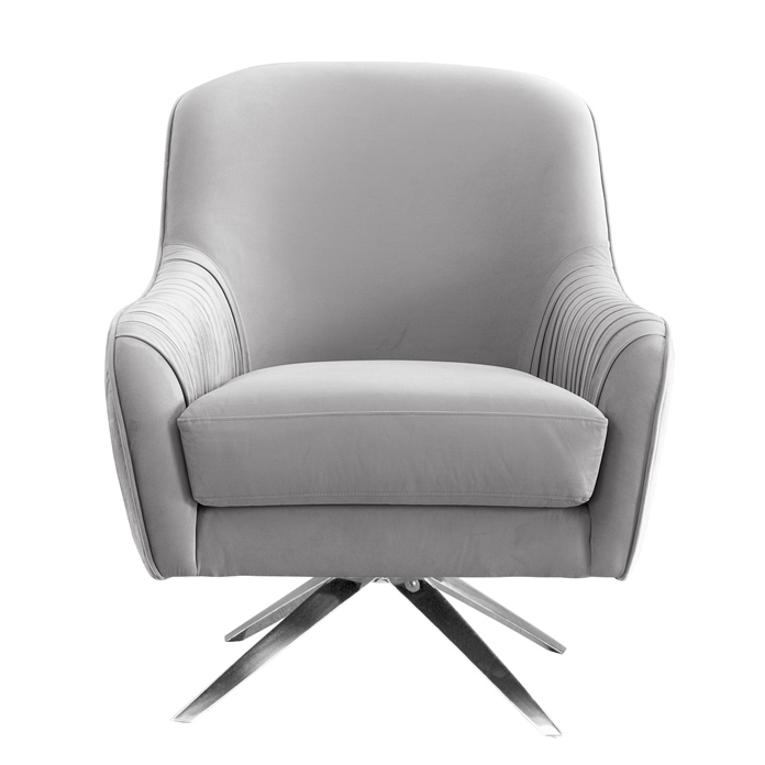 Кресло вращающееся Mistic Armchair Светло-серый Нержавеющая сталь Кресло вращающееся Mistic Armchair Светло-серый Нержавеющая сталь в Волгограде | Loft Concept