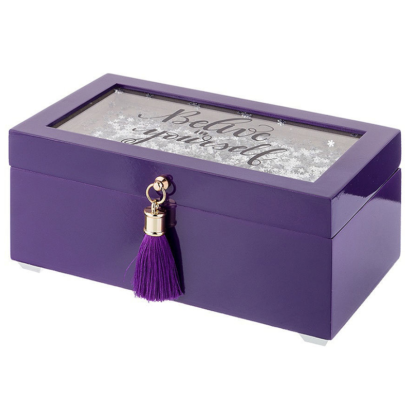 Шкатулка Snowflakes Lilac Box Фиолетовый Шкатулка Snowflakes Lilac Box Фиолетовый в Волгограде | Loft Concept