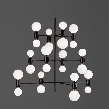 Люстра PARACHILNA Aballs Chandelier Черный Люстра PARACHILNA Aballs Chandelier Черный в Волгограде | Loft Concept