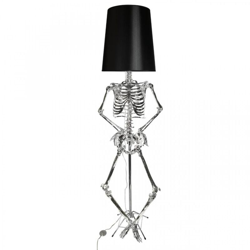 Торшер Skeleton 190 см Серебряный Черный Торшер Skeleton 190 см Серебряный Черный в Волгограде | Loft Concept
