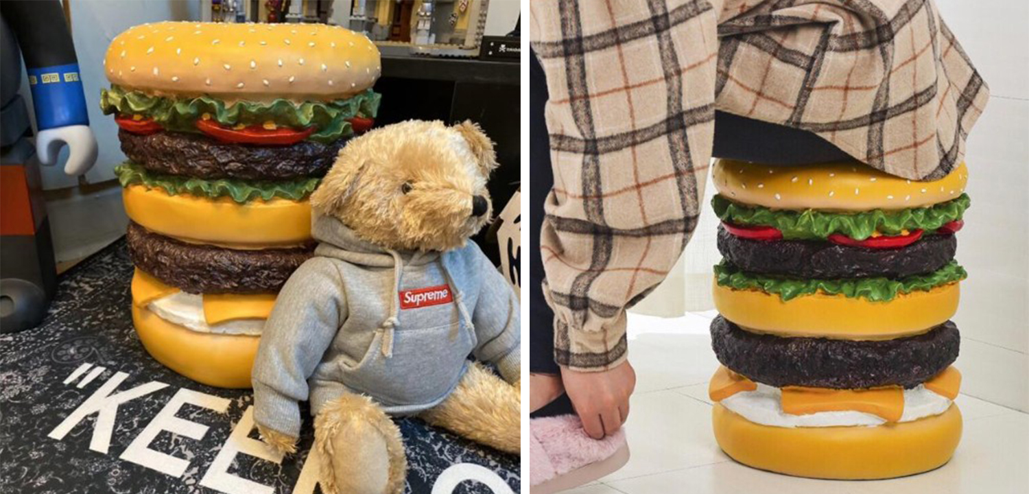 Приставной табурет Гамбургер Hamburger Stool - фото