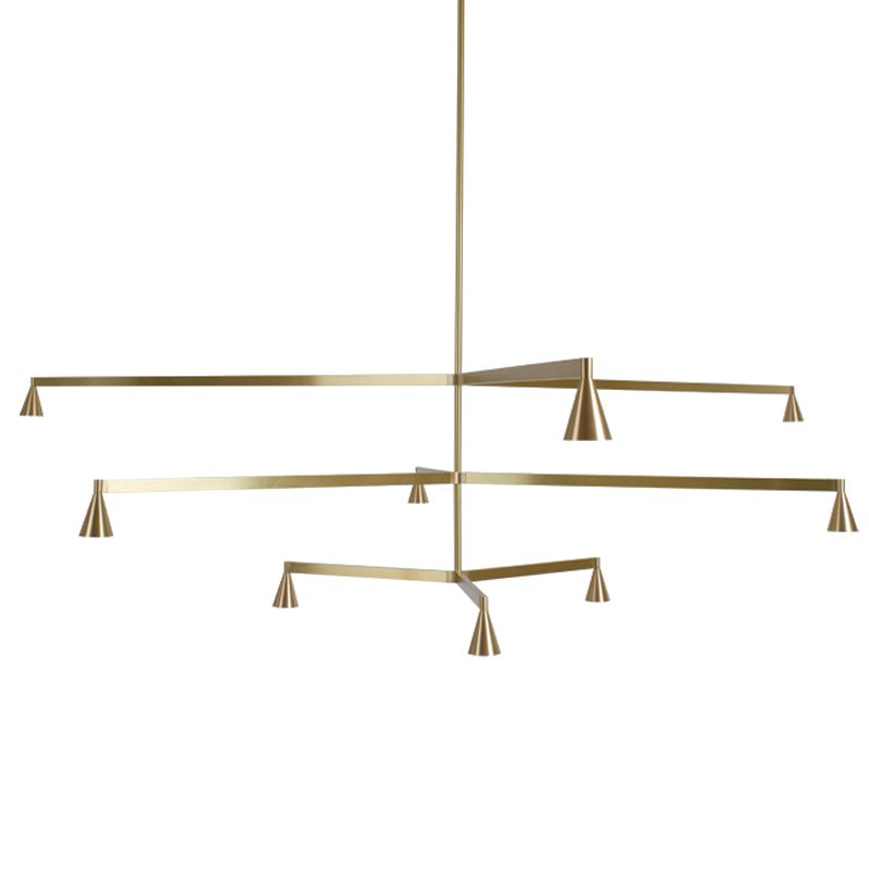 Подвесной светильник Austere Chandelier Y 9 Латунь Подвесной светильник Austere Chandelier Y 9 Латунь в Волгограде | Loft Concept