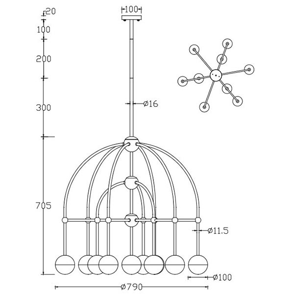 Люстра Heidy Chrome Chandelier 10 Люстра Heidy Chrome Chandelier 10 в Волгограде