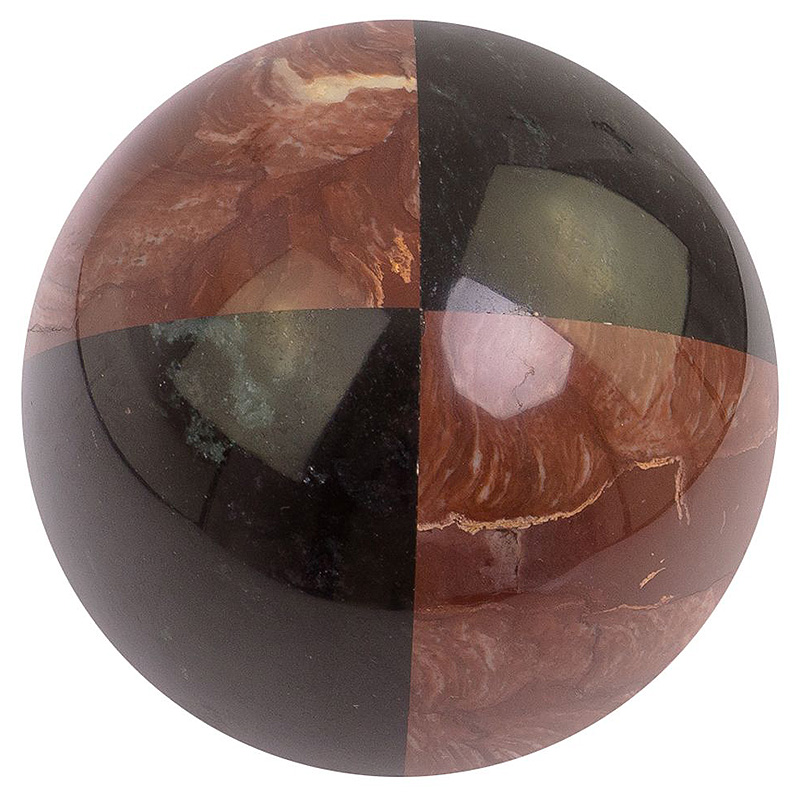 Шар декоративный из натуральных камней Лемезит и Долерит Natural Stone Spheres 12 см Красный Черный Белый Шар декоративный из натуральных камней Лемезит и Долерит Natural Stone Spheres 12 см Красный Черный Белый в Волгограде | Loft Concept