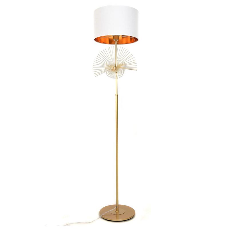 Торшер Genoveva Floor lamp white Белый Золотой Торшер Genoveva Floor lamp white Белый Золотой в Волгограде | Loft Concept