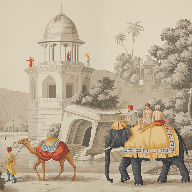 Обои ручная роспись Early Views of India scenic paper Обои ручная роспись Early Views of India scenic paper в Волгограде | Loft Concept