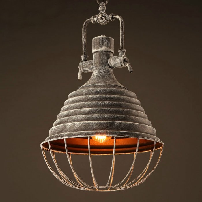 Подвесной светильник Retrika Grey Pendant Серый Подвесной светильник Retrika Grey Pendant Серый в Волгограде | Loft Concept