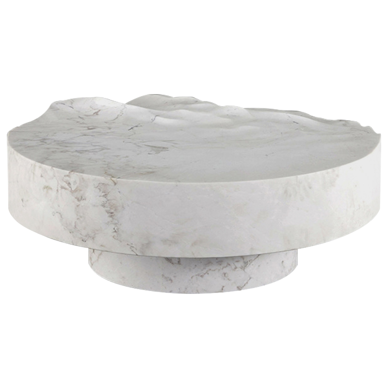 Дизайнерский журнальный стол Mathieu Lehanneur Sculpts Ocean Memories Round White Белый Мрамор Bianco Дизайнерский журнальный стол Mathieu Lehanneur Sculpts Ocean Memories Round White Белый Мрамор Bianco в Волгограде | Loft Concept
