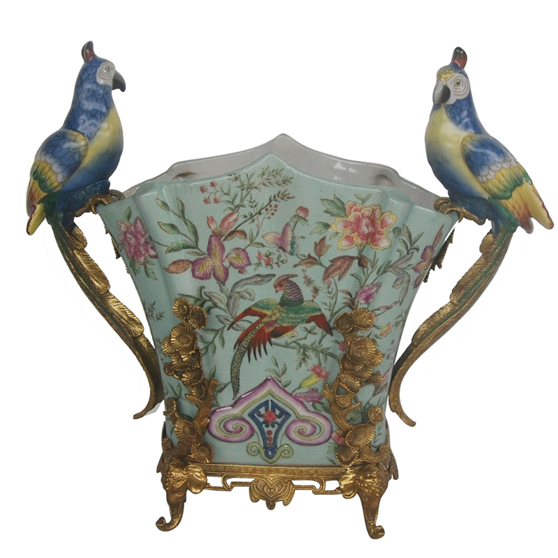 Ваза Parrots Guards Floral Vase Бронза Мульти Ваза Parrots Guards Floral Vase Бронза Мульти в Волгограде | Loft Concept