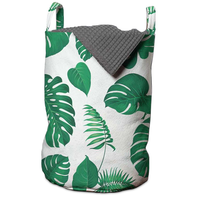 Корзина Tropical Pattern Basket Зеленый Белый Корзина Tropical Pattern Basket Зеленый Белый в Волгограде | Loft Concept