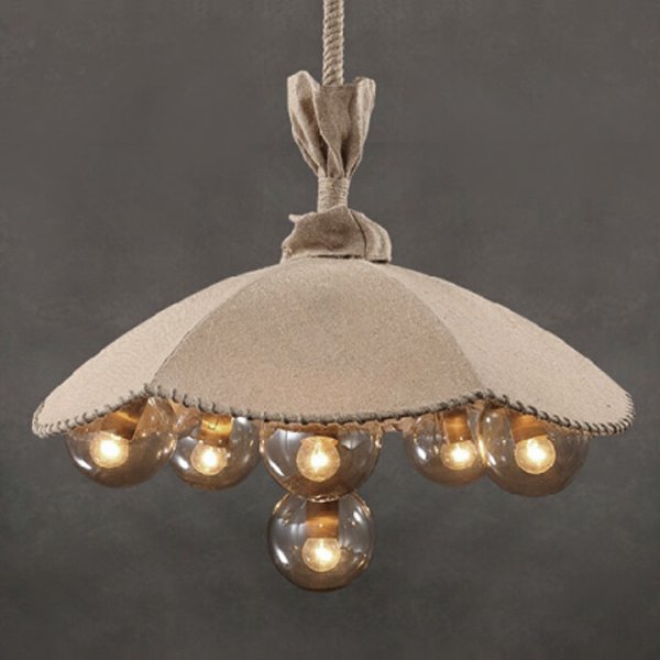 Люстра Loft Pendant Lamp Glass & Linen Bouquet Люстра Loft Pendant Lamp Glass & Linen Bouquet в Волгограде | Loft Concept