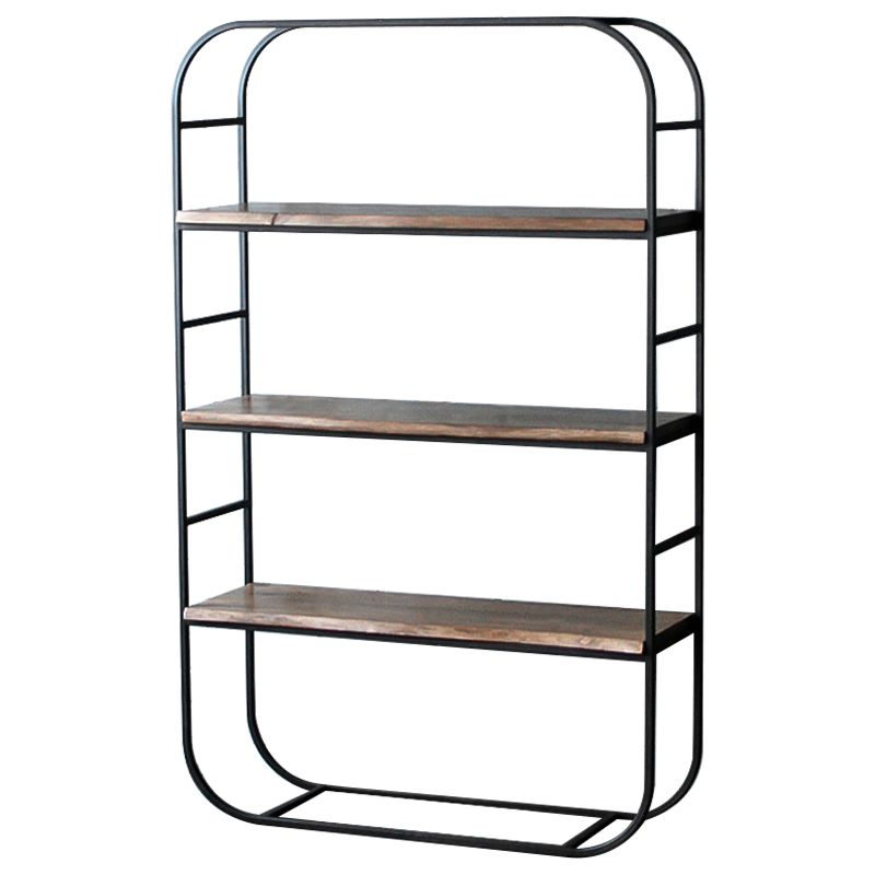 Стеллаж Holman Industrial Metal Rust Rack Черный Коричневый Стеллаж Holman Industrial Metal Rust Rack Черный Коричневый в Волгограде | Loft Concept