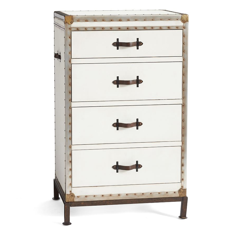Комод в винтажном стиле Vintage Chests Mini Белый Белый Коричневый Комод в винтажном стиле Vintage Chests Mini Белый Белый Коричневый в Волгограде | Loft Concept