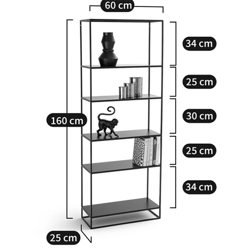 Металлический стеллаж Menzie Black Wide Metal Rack Металлический стеллаж Menzie Black Wide Metal Rack в Волгограде
