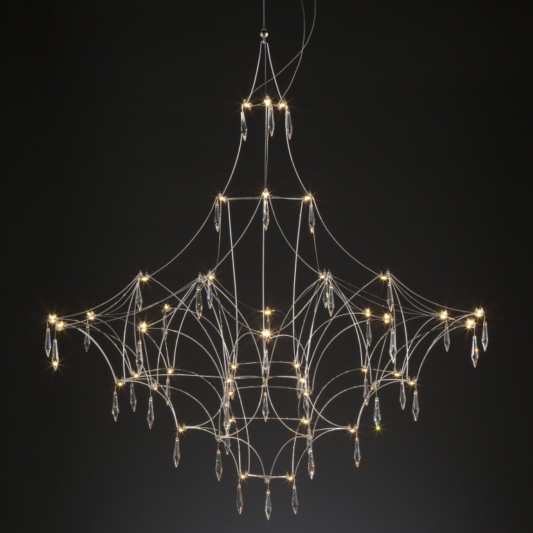 Люстра Mira Quasar Suspension Lamp Прозрачный Никель Люстра Mira Quasar Suspension Lamp Прозрачный Никель в Волгограде | Loft Concept