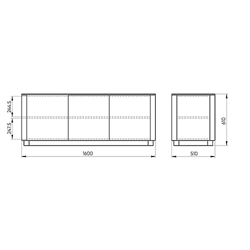 Тумба белая с 3-мя дверцами Tammi  в Волгограде