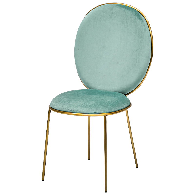 Стул STAY Chair Mint Мятный Глянцевое золото Стул STAY Chair Mint Мятный Глянцевое золото в Волгограде | Loft Concept