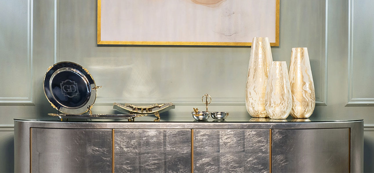 Ваза Helidoria golden beige 38 - фото